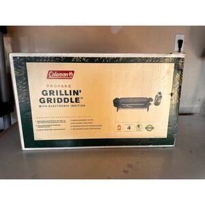 Coleman Propane Grillin Griddle Portable Camping Stove 9931-770 Black 9000 BTU